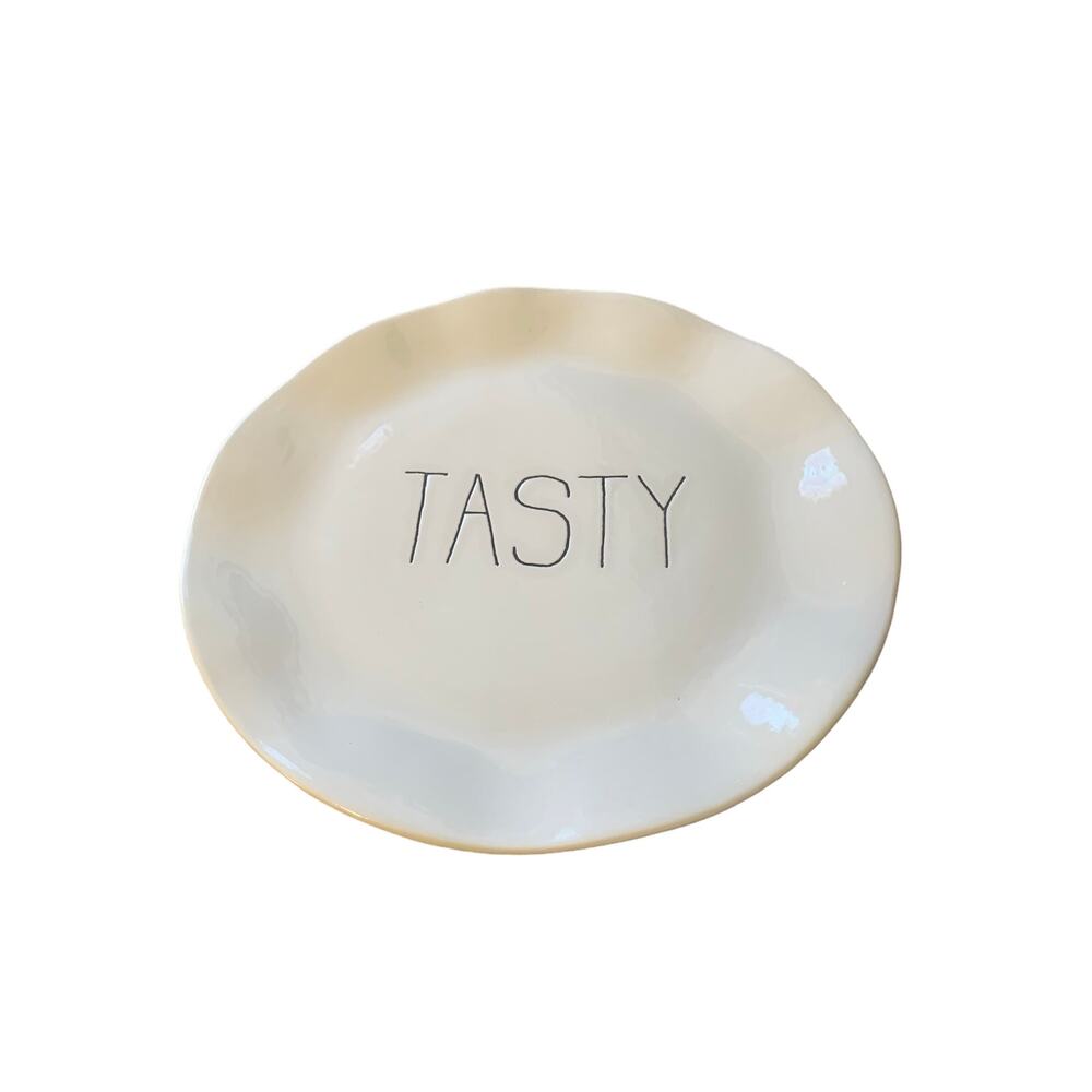 Rae Dunn inspired ceramic plate